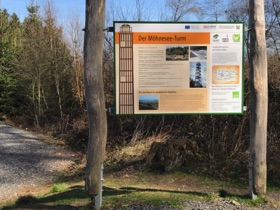 Infobord Möhnesee-Turm